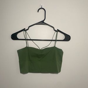 Forever 21 green seamless tank/bralette size S